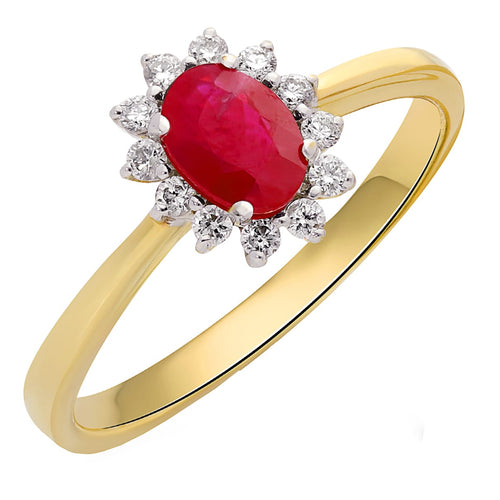 Bague 53 Bague rubis et diamants en or blanc et jaune 14k 58 Facettes 1CA98655934B45429F885B9699B06A5D