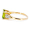 Bague 55 Bague en or jaune et blanc 14k, péridot et diamants 58 Facettes 40DC97C6E2BA45BC8F15258DE22E7AC9