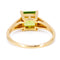 Bague 55 Bague en or jaune et blanc 14k, péridot et diamants 58 Facettes 40DC97C6E2BA45BC8F15258DE22E7AC9