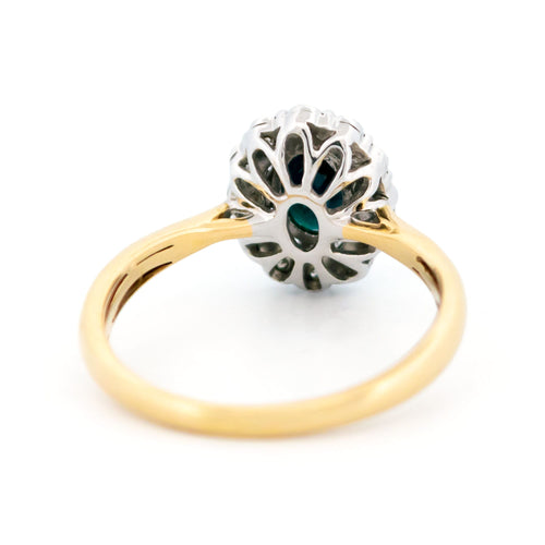 Bague 54 Bague entourage saphir et diamants en or blanc et jaune 14k 58 Facettes 2FEEB262C9464DF7844C9042C21D361D