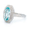 Bague 56 Bague ovale en or blanc 14k, topaze bleu clair et diamants 58 Facettes FE704B3808624DA49BC628A4D49E4FDD