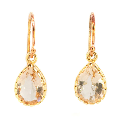 Boucles d'oreilles Boucles d’oreilles pendantes en or 14k et morganites 58 Facettes 833AC969E0C049AD8AAE614C167CCFAD