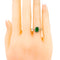 Bague 54 Bague Art déco en platine, émeraude et diamants taille simple 58 Facettes 9FECC400CFD04D54A02EF98FE5C9D00B