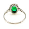 Bague 54 Bague Art déco en platine, émeraude et diamants taille simple 58 Facettes 9FECC400CFD04D54A02EF98FE5C9D00B