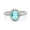 Bague 56 Bague grappe en or blanc 18k, aigue-marine et diamants 58 Facettes 4CF5A3EF80FE4371939D740331CAD91B