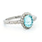 Bague 56 Bague grappe en or blanc 18k, aigue-marine et diamants 58 Facettes 4CF5A3EF80FE4371939D740331CAD91B