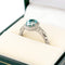 Bague 56 Bague grappe en or blanc 18k, aigue-marine et diamants 58 Facettes 4CF5A3EF80FE4371939D740331CAD91B