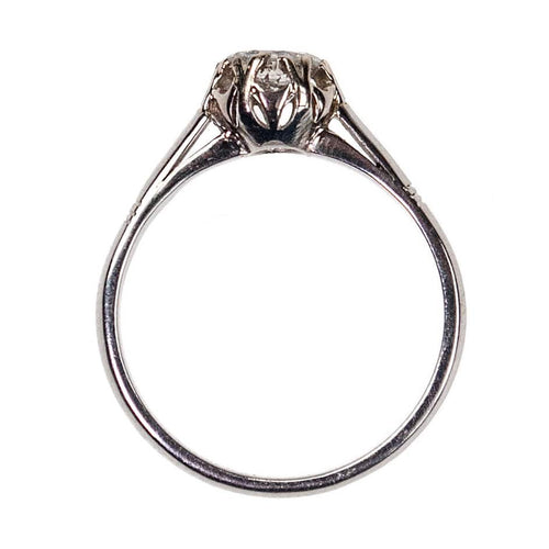 Bague 54 Bague solitaire en platine avec diamant taille ancienne 58 Facettes 9606042C18BC4092A8E06EA8E667AFA9