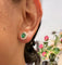 Boucles d'oreilles Boucles d’oreilles en or blanc 18k, grenats tsavorites et diamants taille rose 58 Facettes 3536D054EC4C4E028E58C6E07F08CA5D