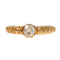 Bague 53 Bague solitaire en or 14k avec diamant taille ancienne 58 Facettes 9539AAF31A16466AA360F1F9A5F538E0