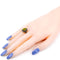 Bague 57 Bague - Or jaune 14k et argent 835, péridot et diamants taille rose 58 Facettes 59A304D36FB248E3A9438E4928EBB6EB