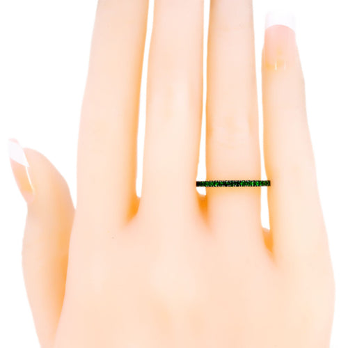 Bague 54 Bague demi-alliance en or 18k et grenats tsavorites 58 Facettes B550A24B28E543C3B304C53742766AEC