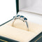 Bague 53 Bague en or blanc 14k, saphirs et diamants 58 Facettes A28D8A9A0CDA40E7836CD5CECD0B9E96
