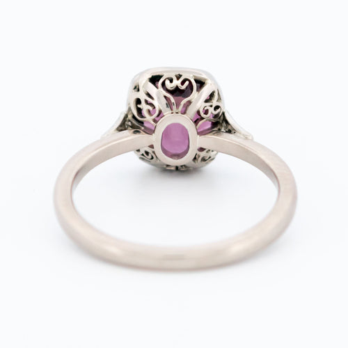 Bague 55 Bague solitaire en or blanc 14k, spinelle violet et diamants 58 Facettes 0E6834F78A724A9A84920FE8587E5737