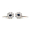 Boucles d'oreilles Boucles d’oreilles Art déco en platine et or 14k, saphirs et diamants taille ancienne 58 Facettes FFB5EF04AD7343ADA0FE8EC021D74486