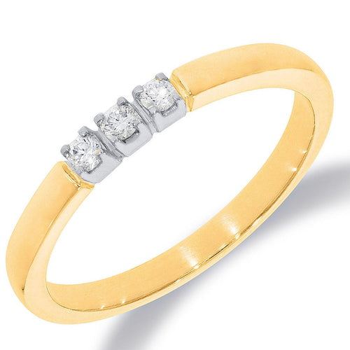Bague 55 Bague trilogie en or 14k et diamants taille brillant 58 Facettes C16E82FF6AA54235BD5358BC0A20A0BA