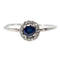 Bague 51 Bague saphir et diamant en or 18k et platine 58 Facettes 331504F3563A4F998EE08F76660585F3
