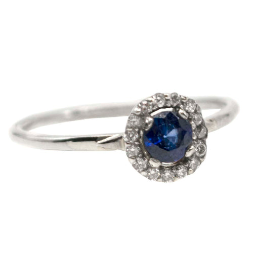 Bague 51 Bague saphir et diamant en or 18k et platine 58 Facettes 331504F3563A4F998EE08F76660585F3