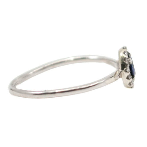 Bague 51 Bague saphir et diamant en or 18k et platine 58 Facettes 331504F3563A4F998EE08F76660585F3