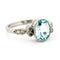 Bague 54 Bague solitaire en platine, aigue-marine et diamants 58 Facettes A626543C721146D8822FF87C40BE5CE1