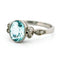 Bague 54 Bague solitaire en platine, aigue-marine et diamants 58 Facettes A626543C721146D8822FF87C40BE5CE1