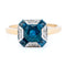 Bague 54 Bague Art déco en or jaune et blanc 14k, saphirs et diamants 58 Facettes A1B5A63F67DC470BBDE9C604A766488F