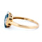 Bague 54 Bague Art déco en or jaune et blanc 14k, saphirs et diamants 58 Facettes A1B5A63F67DC470BBDE9C604A766488F