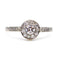 Bague 54 Bague halo en platine avec diamants taille ancienne 58 Facettes 23A83A74469D402CBA20F804ABC602F2