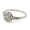 Bague 54 Bague halo en platine avec diamants taille ancienne 58 Facettes 23A83A74469D402CBA20F804ABC602F2