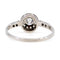 Bague 54 Bague halo en platine avec diamants taille ancienne 58 Facettes 23A83A74469D402CBA20F804ABC602F2