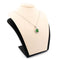 Pendentif Pendentif en or blanc 18k, grenat tsavorite et diamants taille rose 58 Facettes 7D8EF1B8272C49B9BF6D17E2895EFF74