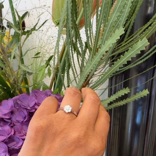 Bague 52.5 Bague en or 18k ornée de diamants taille brillant 58 Facettes BA5BC8ADBC5344D3850C48BDAB2839C9