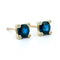 Boucles d'oreilles Boucles d’oreilles quatre-feuilles en or 14k, saphirs et diamants 58 Facettes 9D46F9C4CB7F4F3A9BFB34BB88DE2DF8
