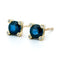 Boucles d'oreilles Boucles d’oreilles quatre-feuilles en or 14k, saphirs et diamants 58 Facettes 9D46F9C4CB7F4F3A9BFB34BB88DE2DF8