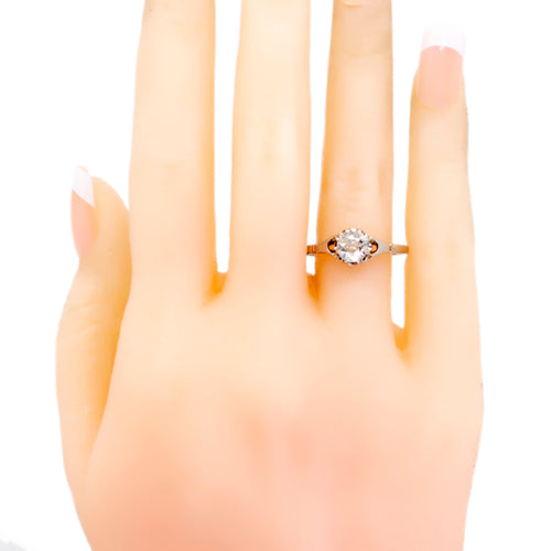 Bague 62 Bague solitaire en platine avec diamant taille ancienne de 0,80 ct 58 Facettes 29C240ACAC9742EABA80A8E0A18D5AC9