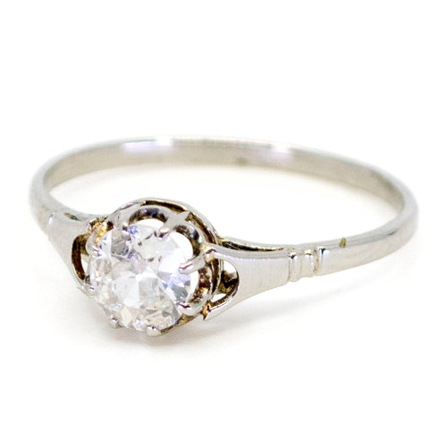Bague 62 Bague solitaire en platine avec diamant taille ancienne de 0,80 ct 58 Facettes 29C240ACAC9742EABA80A8E0A18D5AC9