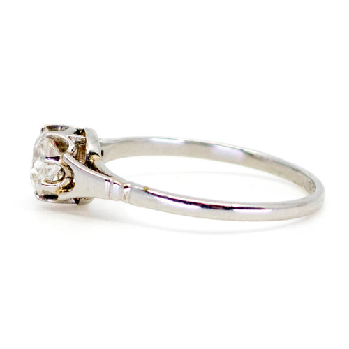 Bague 62 Bague solitaire en platine avec diamant taille ancienne de 0,80 ct 58 Facettes 29C240ACAC9742EABA80A8E0A18D5AC9