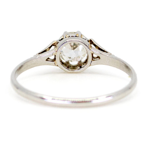 Bague 62 Bague solitaire en platine avec diamant taille ancienne de 0,80 ct 58 Facettes 29C240ACAC9742EABA80A8E0A18D5AC9
