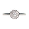 Bague 54 Bague en platine à diamants taille ancienne et taille simple 58 Facettes 4D6E8459C2554AE88D240DD793B88931
