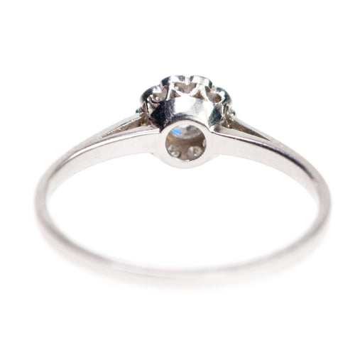 Bague 54 Bague en platine à diamants taille ancienne et taille simple 58 Facettes 4D6E8459C2554AE88D240DD793B88931