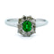Bague 55 Bague en platine avec émeraude et diamant taille ancienne 58 Facettes EFE2B9EBF8604A5CAEB3D178155A7ABF