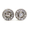 Boucles d'oreilles Boucles d’oreilles en platine avec diamants taille ancienne 58 Facettes 6CE5BA28FD2842A4ADCCA197B267FC67