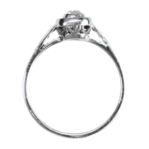 Bague 54 Bague halo en platine, diamant taille coussin et saphirs 58 Facettes 1D89DF207F7E4EA6B06AB48AC2F4A297