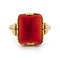 Bague 58 A. Kruijthof - Bague rectangulaire en or 14 carats et cornaline 58 Facettes DEE9C5B06A7748CA8C02C06CDE251267