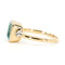 Bague 54 Bague en or 14k avec topaze carrée et diamants 58 Facettes F9D87F6557EC462DA004760D00B9C180