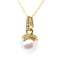 Pendentif Pendentif en or 14k avec perles Akoya et diamants 58 Facettes D6854CBFA29F4899BDC0AB118BB6006C