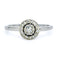 Bague 54 Bague halo en platine et diamants 58 Facettes F22F927C55B84450ABA6DDB751888584