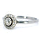 Bague 54 Bague halo en platine et diamants 58 Facettes F22F927C55B84450ABA6DDB751888584
