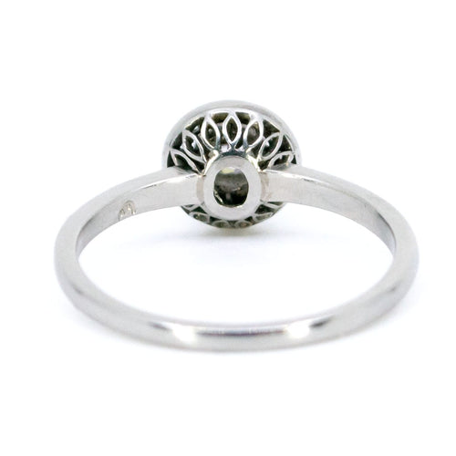 Bague 54 Bague halo en platine et diamants 58 Facettes F22F927C55B84450ABA6DDB751888584
