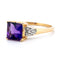 Bague 54 Bague en or 14k avec améthyste taille carrée et diamants 58 Facettes 0A81EB7C262B4A968FE0B15CC047EF49